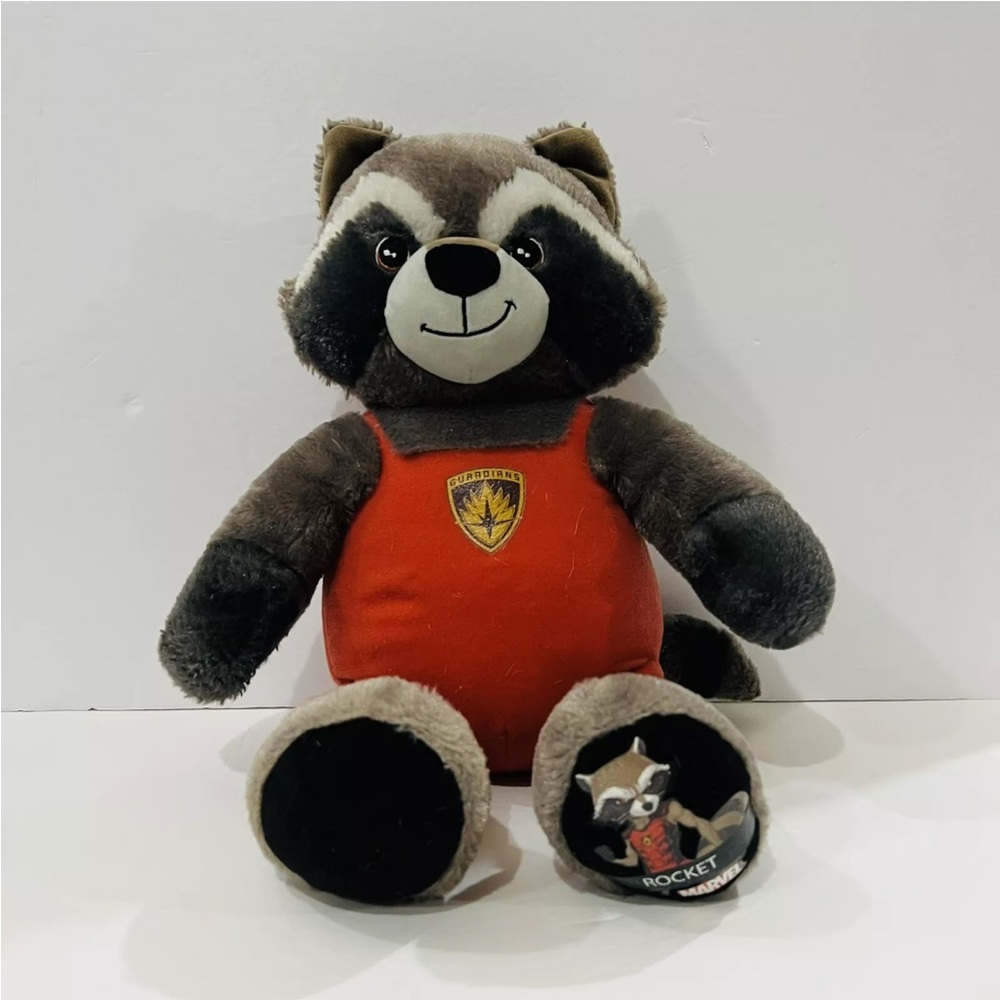 Guardians Of The Galaxy Build A Bear Rocket Raccoon Plush 16”